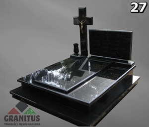 27 nagrobek podwójny z krzyżem